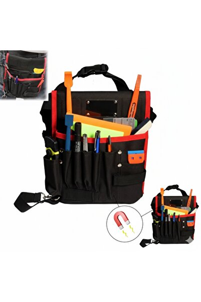 MericLine حقيبة أدوات احترافية لتغطية زجاج السيارات، حقيبة خصر من قماش أكسفور...