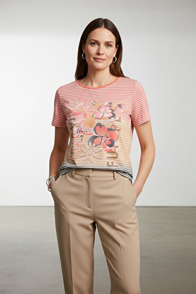 YXL COLLECTION Tricou pentru femei, mărime mare material elastic cu gât barcă...