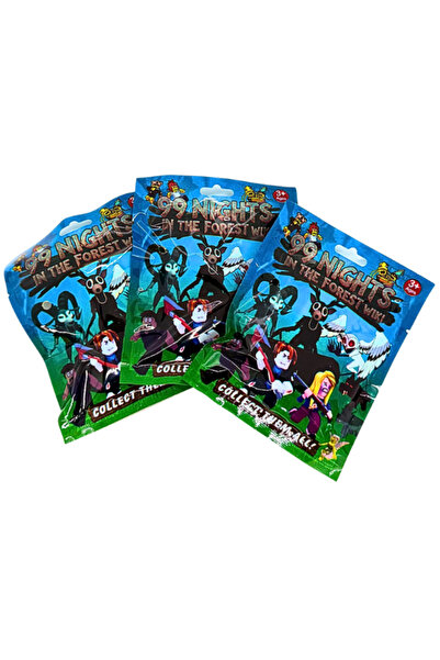 OEM Set 3 Plicuri Figurine Surpriza 99 Nights in the Forest, Figurine Colecti...