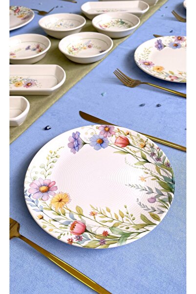 ers erbaşlar ÇİÇEK TACI 14 Parça 6 Kişilik Lüx Kahvaltı Takımı Seti Kahvaltı ...