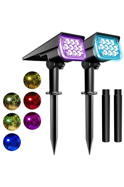gaman 10 Led Solar Kazıklı Rgb Bahçe Dekorasyon Lambası Su Geçirmez Güneş Ene...