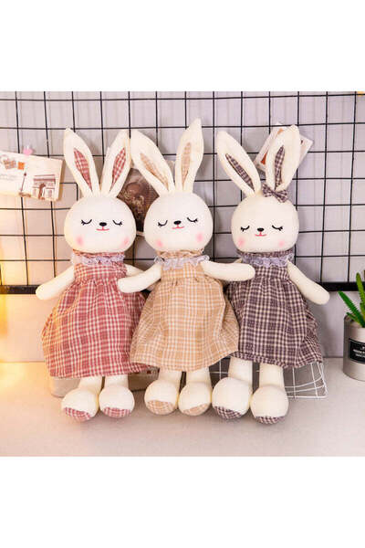 OEM Prințesă Iepurașă de Pluș 50 cm în Rochie Roșie