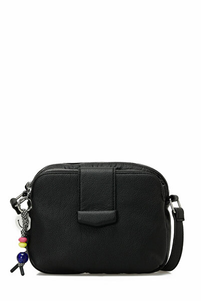 Butigo NTRL YKM CKGZ CPRZ 6FX Siyah Kadın Çapraz Çanta