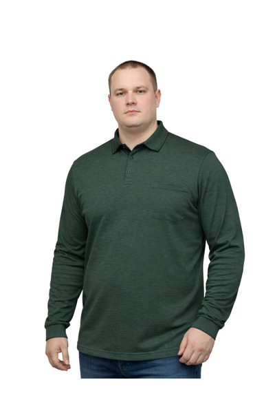 BattalModa Erkek Büyük Beden Melanj Beneton Polo Yaka Pike Tişört 3XL-4XL-5XL...