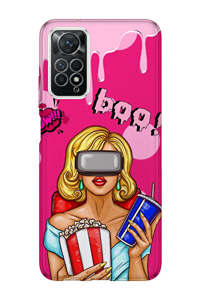 lelia حافظة هاتف شفافة متوافقة مع Redmi Note 11 Pro مطبوع |   مجموعة كوين مود...