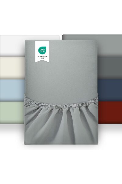 puredown Fitted Sheet 90 x 190 Microfibre Bed Sheet