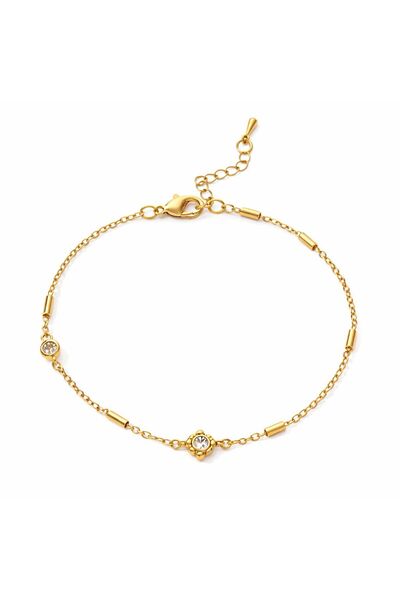 NOVVO Brățară cu inimă placată cu aur de 18k