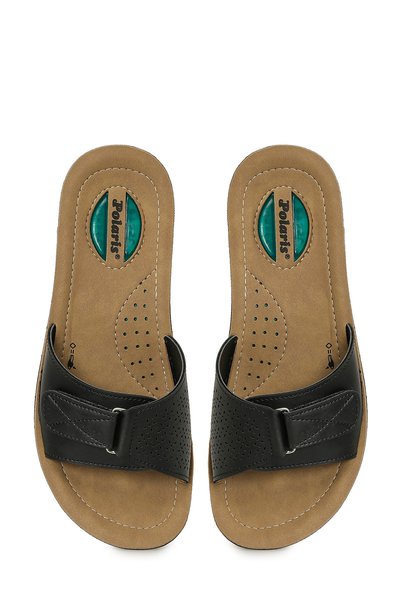 Polaris 409001.Z6Fx Black Women Slipper