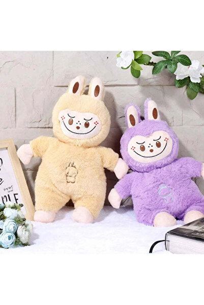 OEM Labubu Pluș interactivă roz 35 cm — Lumină și muzică