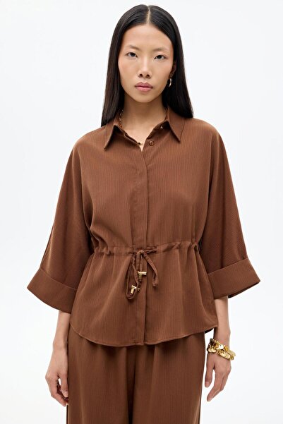 Shoe Box By Quzu Quzu Lace Detailed Shirt