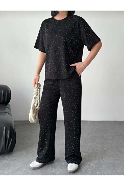 LAVRE Modal Fabric Stone Detailed Comfortable Fit Double Set