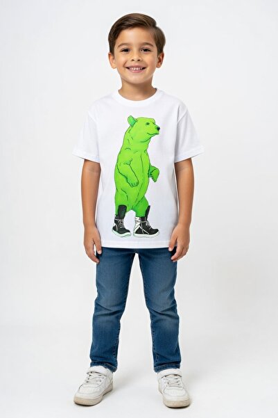 Rabona Fashion Artist Bear of the Streets – Children's T-Shirt (Ages 5-6 / Ag...