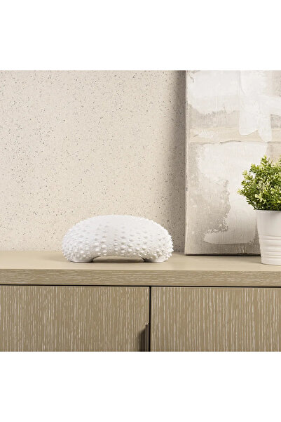 Midas Furniture ديكور شعاب مرجانية كبير على شكل قنفذ من البولي ريزين باللون ا...