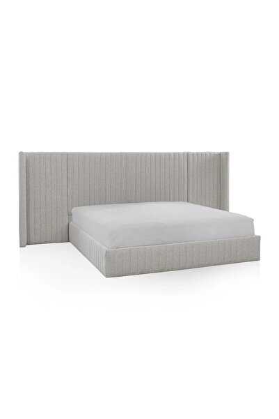 Midas Furniture سرير كاتيو مقاس كينغ رمادي