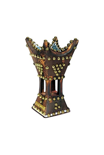 AL SANIDI Traditional Incense Burner, Smoker, Brown, Size 12*24.5 cm
