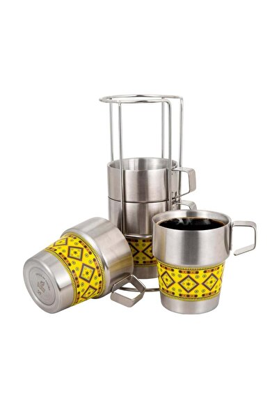 AL SANIDI Stainless Steel Liquid Cup, Coffee Cup For Trips And Travel, Silver...