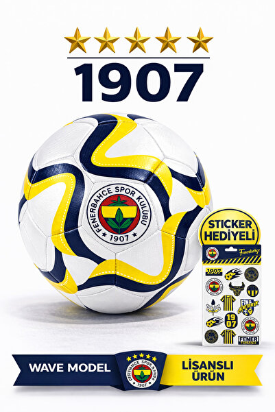 Fenerbahçe Wave Futbol Topu Yeni Sezon Modeli – 3D Sticker 2025-2026