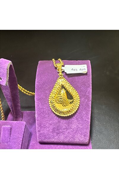 paksoy kuyumculuk 22 Ayar Altın Kolye Ucu Tuğralı Özel Tasarım 5.41gr Hediye ...