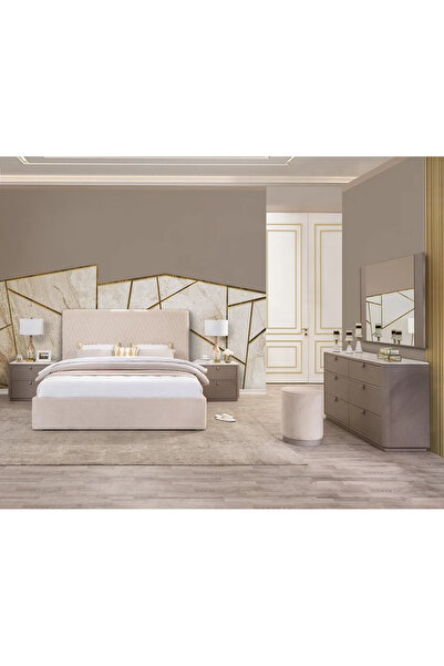 Midas Furniture Rago Bedroom Set King Size Gold