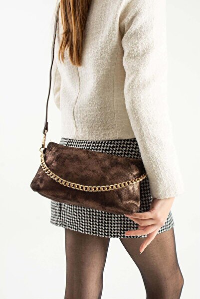 Jacquline Clzd328-1C Women's Shoulder Bag Brown