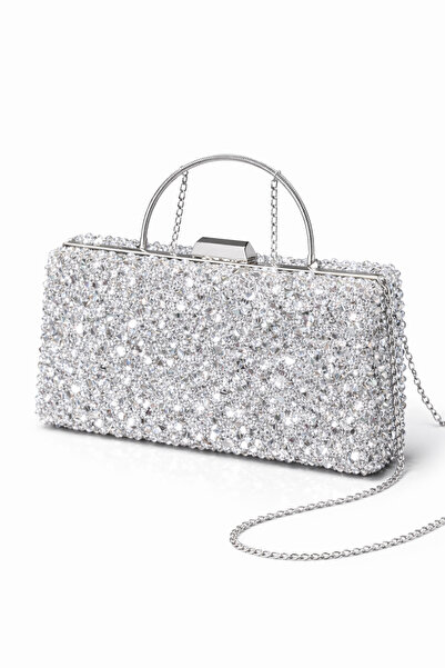BERNİS YAĞCIOĞLU GOLD TAŞLI ABİYE ÇANTA LÜKS CLUTCH GECE ÇANTASI KADIN ÇANTA ...
