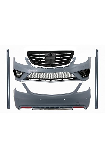 tuningset Kit Exterior cu Grilă Față Neagră compatibil cu Mercedes Clasa S W2...
