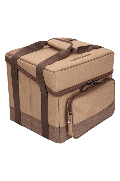AL SANIDI Foldable Bag For Trips, Camping Bag, Woody, Size 35*30*30Cm