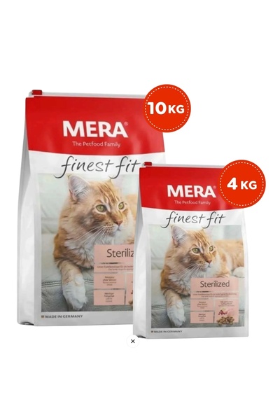 Mera Finest Fit Sterilized Tavuklu Kısırlaştırılmış Kedi Maması 10 Kg+4 kg