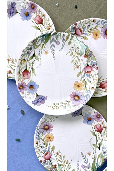 ers erbaşlar Flower Crown 6-Piece Luxury Dessert Plate Set