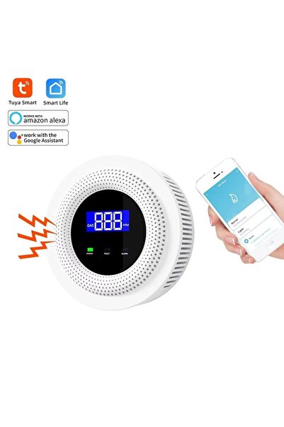 TUYA Detector si alarma smart Wifi pentru scurgeri de gaze, compatibil Tuya/Smartlife @SmartWiz
