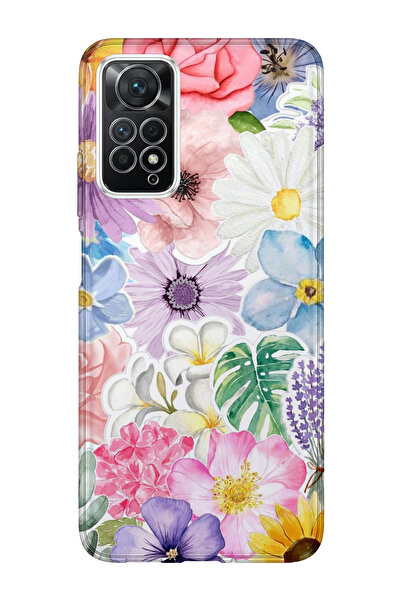 lelia حافظة هاتف شفافة متوافقة مع Redmi Note 12 Pro 4G مطبوع |   مجموعة فلورا...