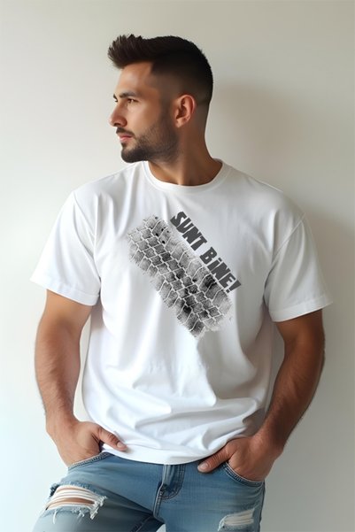 Printees Tricou Oversize - Sunt bine
