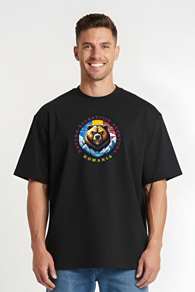 Printees Tricou Oversize - Natura Salbatica Romania