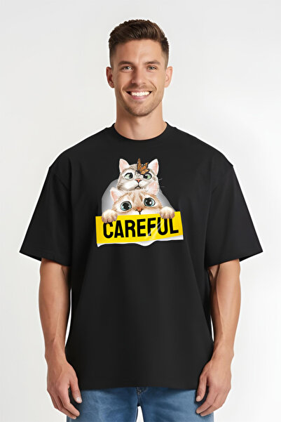Printees Tricou Oversize - Careful
