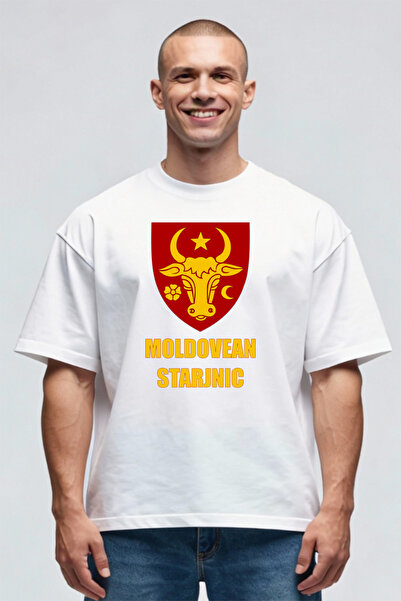 Printees Oversize T-shirt - Coat of Arms of Moldova