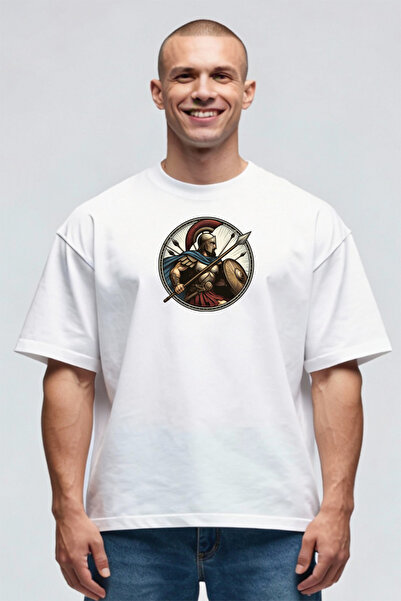 Printees Tricou Oversize - Luptator Spartan