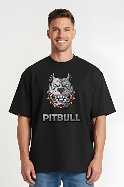 Printees Tricou Oversize - Pittbul