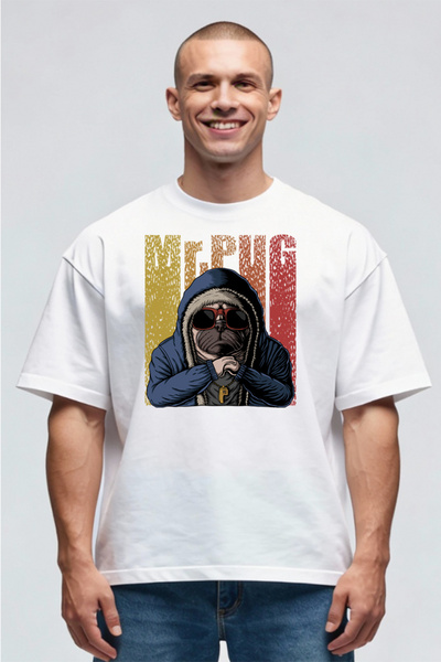 Printees Tricou Oversize - Pug