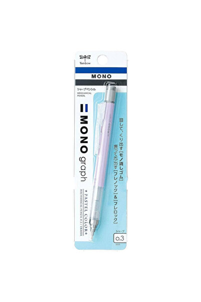 Tombow MONO graph Pastel Mekanik Kurşun Kalem 0,3mm Blisterli(1ad) Lavanta