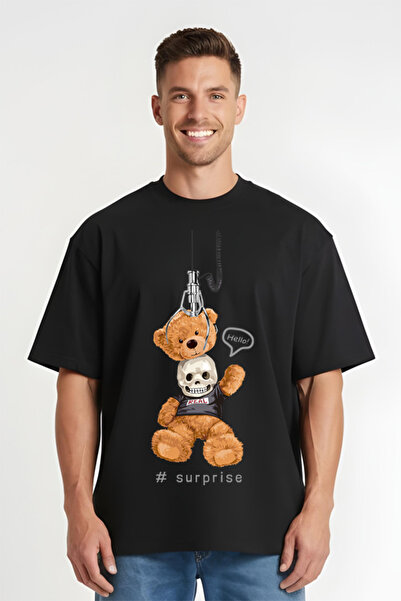 Printees Tricou Oversize - Surprise Teddy Bear