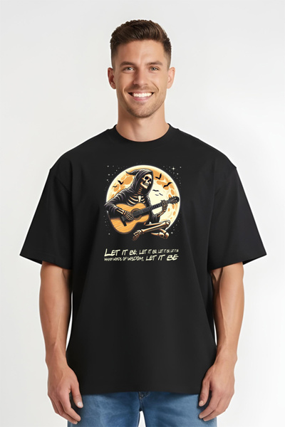 Printees Tricou Oversize - Let It Be