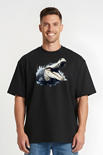 Printees Tricou Oversize - Crocodilul