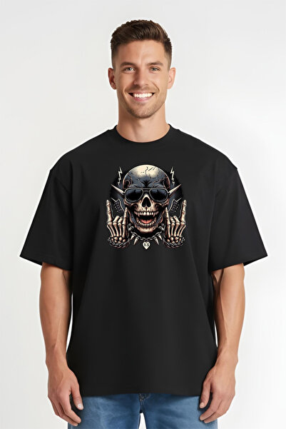 Printees Tricou Oversize - Skull