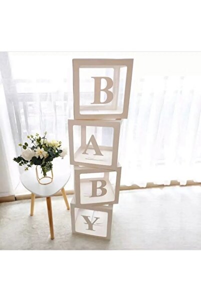 GOLDCENTER Balon Kutusu Şeffaf | Baby Kutu | One | Boy Love Yazılı Balon Kutu...