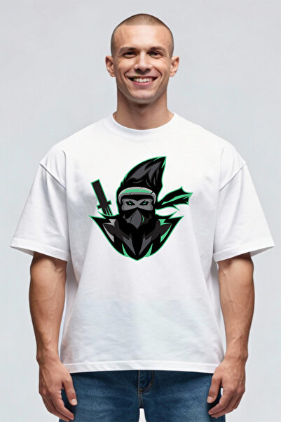 Printees Tricou Oversize - Ninja