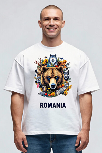 Printees Tricou Oversize - Romania Salbatica