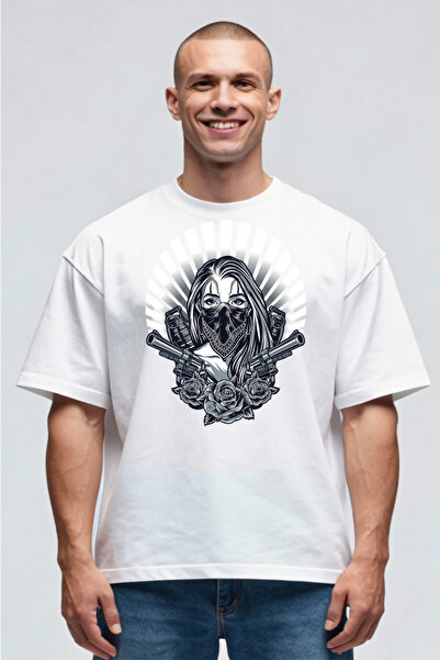 Printees Tricou Oversize - Gangsta Girl