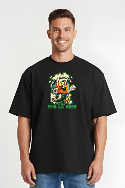 Printees Tricou Oversize - Fug la Bere