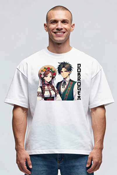 Printees Tricou Oversize - Dobrogei Anime Style