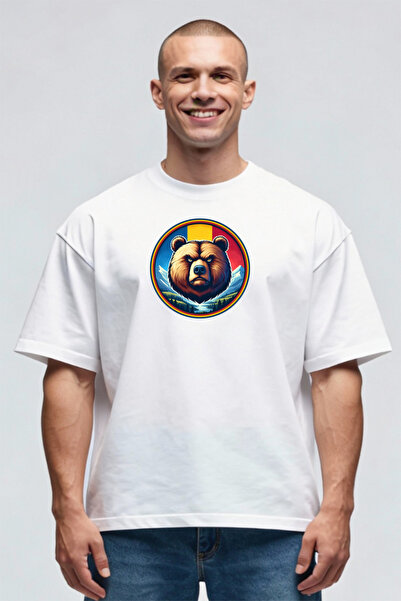 Printees Tricou Oversize - Urs Tricolor